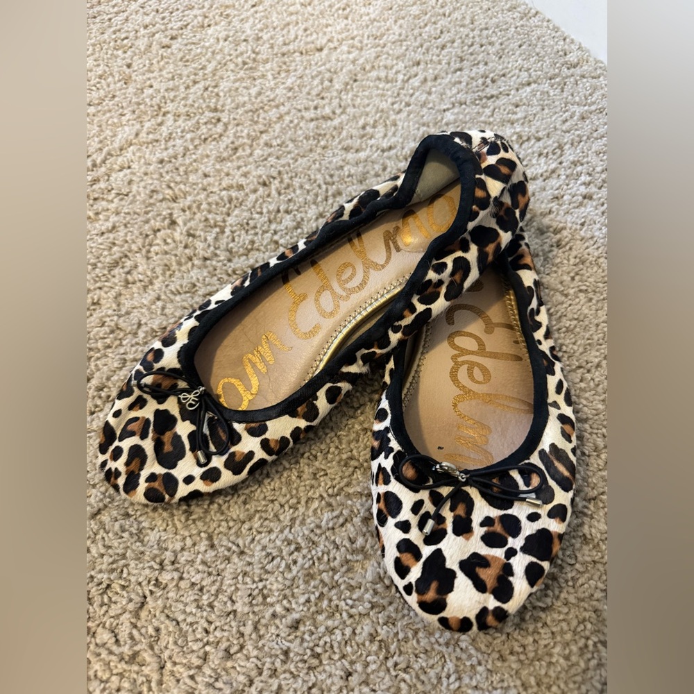 Sam Edelman Felicia Flat- Cheetah Size 12